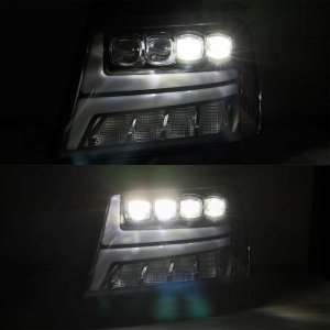 Toyota Tundra Headlights - AlphaRex - PRO-Series Projector - Chrome - `07-`13