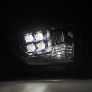 Toyota Tundra Headlights - AlphaRex - NOVA-Series with Active Light & Sequential Signal + DRL - Alpha-Black - `14-`21