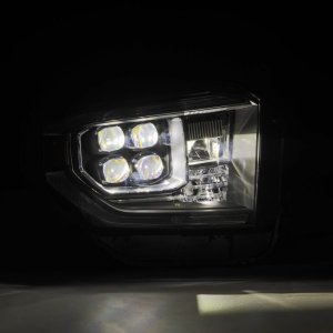 Toyota Tundra Headlights - AlphaRex - NOVA-Series LED Projector - Black - `14-`21