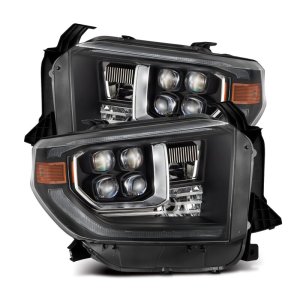 Toyota Tundra Headlights - AlphaRex - NOVA-Series LED Projector - Black - `14-`21