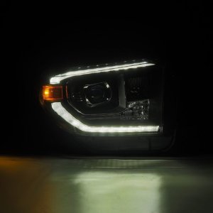Toyota Tundra Headlights - AlphaRex - LUXX-Series LED Proj - Black - `14-`21