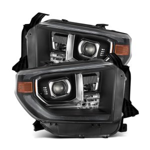 Toyota Tundra Headlights - AlphaRex - LUXX-Series LED Proj - Black - `14-`21
