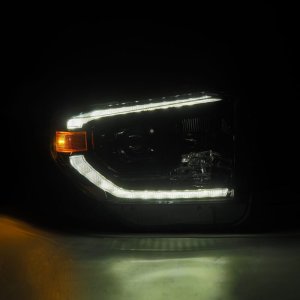 Toyota Tundra Headlights - AlphaRex - LUXX-Series LED Projector - Alpha-Black - `14-`21