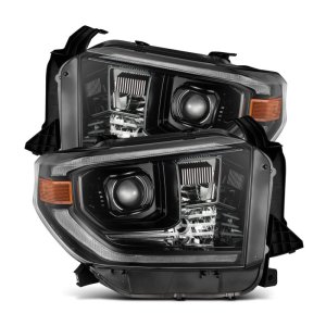 Toyota Tundra Headlights - AlphaRex - LUXX-Series LED Projector - Alpha-Black - `14-`21