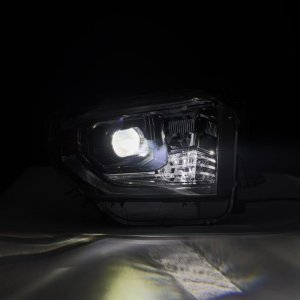 Toyota Tundra Headlights - AlphaRex - LUXX-Series LED Projector - Alpha-Black - `14-`21