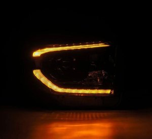 Toyota Tundra Headlights - AlphaRex - PRO-Series Projector, Alpha-Black - Black - `14-`21