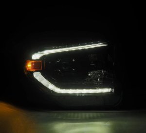 Toyota Tundra Headlights - AlphaRex - PRO-Series Projector, Alpha-Black - Black - `14-`21