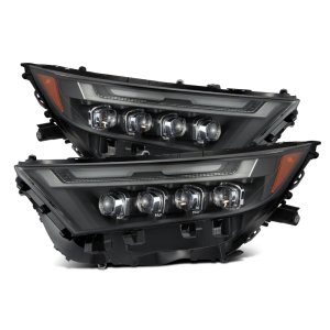Toyota RAV4 Headlights - AlphaRex - NOVA LED Projector - Black - `19-`23