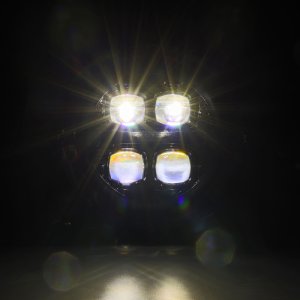 Jeep Gladiator JT Headlights - AlphaRex - Nova-Series LED Proj with Activ Light/Seq Signal/DRL - Black - `18-`23