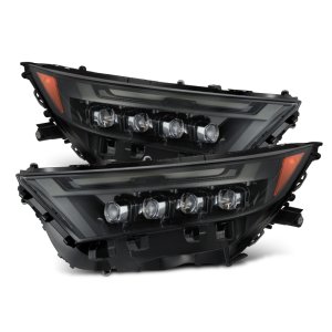 Toyota RAV4 Headlights - AlphaRex - NOVA LED Projector - Alpha-Black - `19-`23
