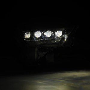 Toyota Tundra Headlights - AlphaRex - NOVA-Series with Amber DRL - Alpha-Black - `22-`23
