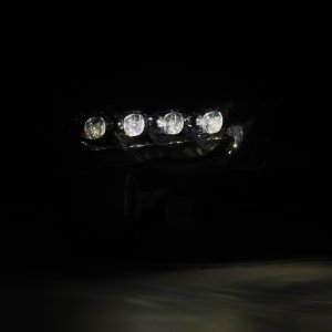 Toyota Tundra Headlights - AlphaRex - NOVA-Series with Amber DRL - Alpha-Black - `22-`23