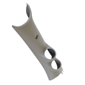 Dodge Ram Gauge Pod - A-Pillar - AutoMeter - Dual Pillar - Taupe - `10-`19