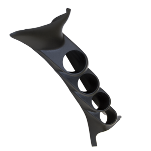 Ford Super Duty Gauge Pod - AutoMeter - Quad Pillar, 52mm - Black - `99-`07