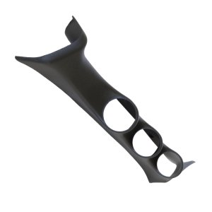 Ford Super Duty Gauge Pod - A-Pillar - AutoMeter - Triple Pillar - Black - `08-`10