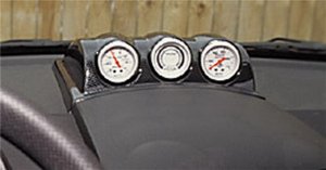 Volkswagen Beetle Gauge Pod - Dash Top - AutoMeter - Triple 2-1/16in - `98-`10