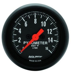 Ford Powerstroke Gauge Kit - A-Pillar - AutoMeter - Z-Series - Black - `99-`06