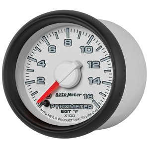 Dodge Ram 1500 EGT Pyrometer Gauge - AutoMeter - Factory Match, Full Sweep Electronic, 0-1600°F, Stepper Motor, 52.4mm (2-1/16 in) - `02-`08