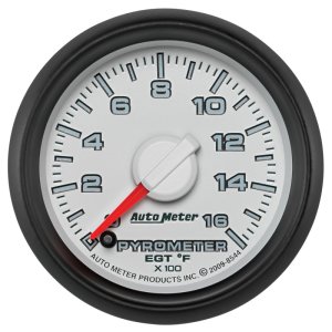 Dodge Ram 2500 EGT Pyrometer Gauge - AutoMeter - Factory Match, Full Sweep Electronic, 0-1600°F, Stepper Motor, 52.4mm (2-1/16 in) - `03-`09 Dodge Ram 2500 EGT Pyrometer Gauge - AutoMeter - Factory Match, Full Sweep Electronic, 0-1600°F, Stepper Motor, 52.4mm (2-1/16 in) - `03-`09
