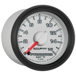 Dodge Ram 3500 EGT Pyrometer Gauge - AutoMeter - Factory Match, Full Sweep Electronic, 0-1600°F, Stepper Motor, 52.4mm (2-1/16 in) - `03-`09