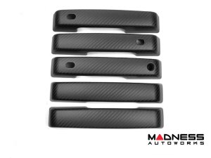 Ford Bronco Door Handle Cover - Matte Carbon Fiber - 5pc Ford Bronco Door Handle Cover - Matte Carbon Fiber - 5pc