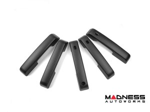 Ford Bronco Door Handle Cover - Matte Carbon Fiber - 5pc Ford Bronco Door Handle Cover - Matte Carbon Fiber - 5pc
