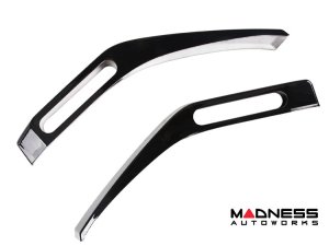 Ford Bronco Hood Trail Sights Cover Trim Kit - 2pc - Gloss Black