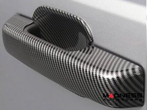  Ford Bronco Door Handle Cover Kit - 4 Door Handle Covers + 4 Door Bowl Inserts - Matte Carbon Fiber - 10 PCS - w/ Keyless Entry 