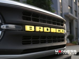 Ford Bronco Front Grille Letter Kit - LED - Yellow