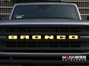 Ford Bronco Front Grille Letter Kit - LED - Yellow