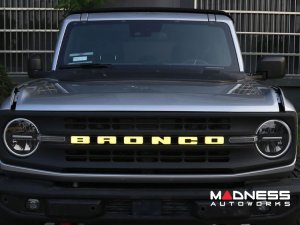 Ford Bronco Front Grille Letter Kit - LED - Yellow