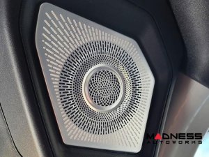 Ford Bronco Rear Speaker Pod Grille Covers - Silver Ford Bronco Rear Speaker Pod Grille Covers - Silver