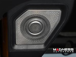 Ford Bronco Rear Speaker Pod Grille Covers - Silver Ford Bronco Rear Speaker Pod Grille Covers - Silver