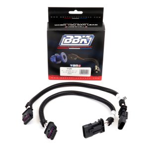 Ford Mustang Oxygen Sensor Wire Harness Extensions (Pair) - Front or Rear - BBK - 16 in. Length; OEM Style Factory Connectors - `18-`20
