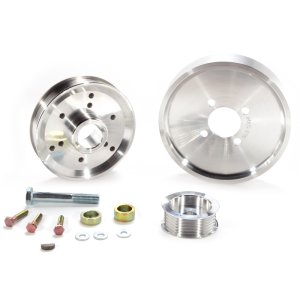 Ford Mustang GT Underdrive Pulley Kit - BBK - CNC Billet Aluminum, 3 Piece Kit - `01-`04