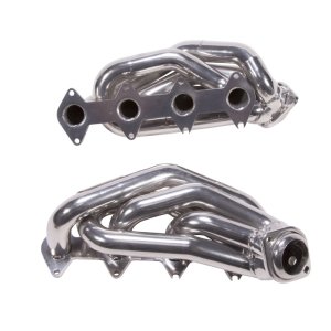 Ford Mustang GT Performance Exhaust - BBK - Shorty Tuned Length, CNC Mandrel Bent - Silver - `05-`10