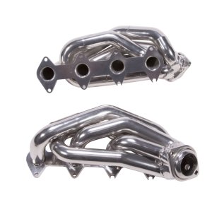 Ford Mustang GT Performance Exhaust - BBK - Shorty Tuned Length, CNC Mandrel Bent - Silver - `05-`10