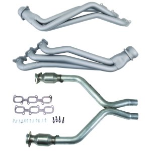 Ford Mustang Performance Exhaust - BBK - 1-3/4 Long Tube Headers w/High Flow Catted X-Pipe - Ti Ceramic - `11-`14