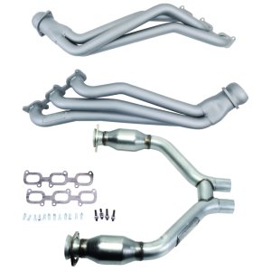 Ford Mustang Performance Exhaust - BBK - Long Tube + Catted H Pipe, Titanium Ceramic - `15-`17