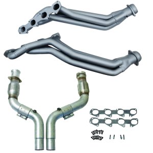 Dodge Hellcat Performance Exhaust - BBK - Full Header & Cat w/High Flow Catted Mid Pipe - Titanium Ceramic - `06-`24