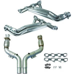 Dodge Hellcat Performance Exhaust - BBK - Full Length Long Tube Headers w/High Flow Catted Mid Pipe - Silver Ceramic - `06-`24