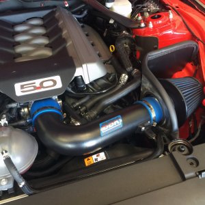 Ford Mustang Performance Air Intake - BBK - Power-Plus Series, Cold Air Induction System - Black - `15-`17