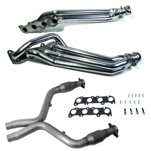 Ford Mustang Performance Exhaust - BBK - High Flow Catted Pipe Kit - Polished Silver Ceramic - `11-`14 Ford Mustang Performance Exhaust - BBK - High Flow Catted Pipe Kit - Polished Silver Ceramic - `11-`14