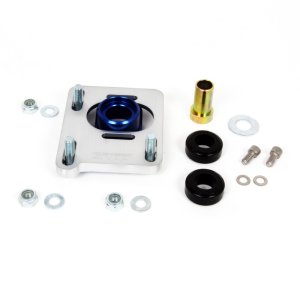 Ford Mustang Caster Camber Plate Kit - Front - BBK - Adjustable, Billet Aluminum, Anodized Finish - Silver - `94-`04