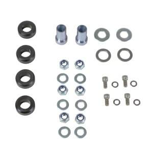 Ford Mustang Caster Camber Plate Kit - Front - BBK - Adjustable, Billet Aluminum, Anodized Finish - Silver - `94-`04