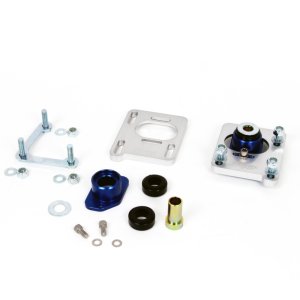 Ford Mustang Caster Camber Plate Kit - Front - BBK - Adjustable, Billet Aluminum, Anodized Finish - Silver - `94-`04