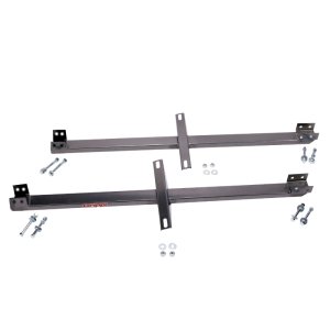 Ford Mustang Subframe Connector - BBK - Full Length with Seat Support Bracket - Black - `94-`04