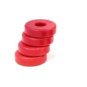 Ford Mustang Control Arm Bushing Kit - Rear Lower - BBK - Polyurethane - Red - `86-`04