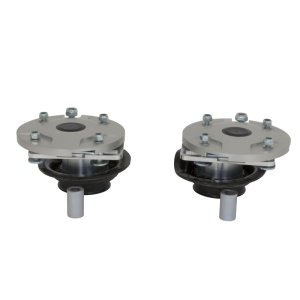 Ford Mustang Caster Camber Plate Kit - Front - BBK - Adjustable, Billet Aluminum - Silver Anodized - `05-`10