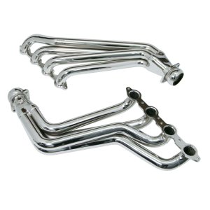 Chevrolet Camaro Performance Exhaust - BBK - Full Header & Cat, Long Tube, Titanium Ceramic, 1-3/4 - Chrome - `10-`15